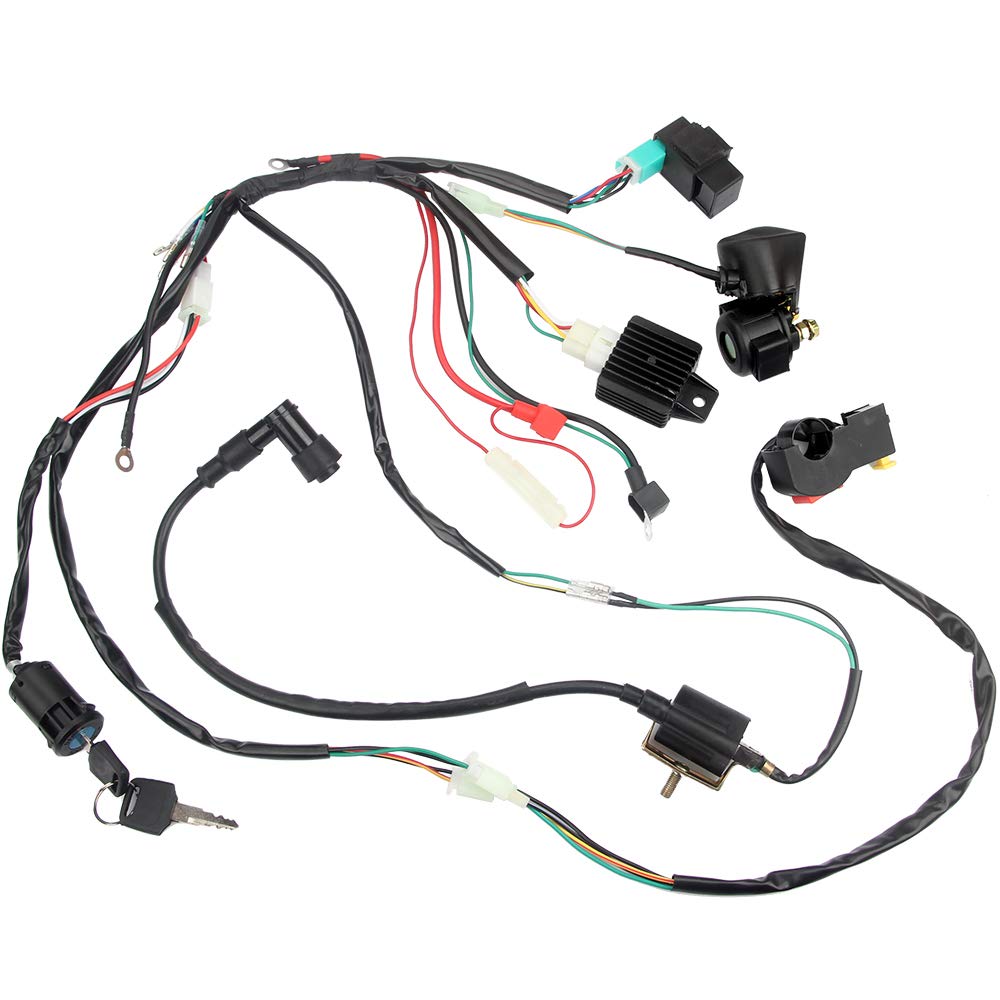 DKIIGAME wiring loom laid flat showing connector layout for simple match-and-fit benefit