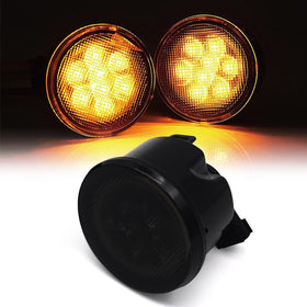 DKMGHT lights on Jeep in outdoor trail setting showing durable, stylish upgrade