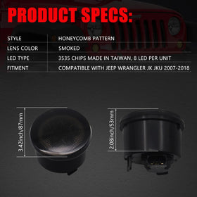 DKMGHT turn signal size comparison in hand showing compact, direct-fit benefit