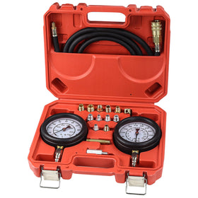 DKwoeshg front case and gauges showing organized kit for fast diagnostics