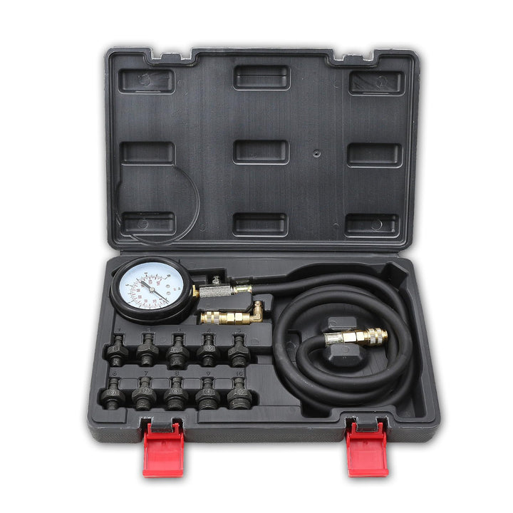 DKwoeshg front view of gauge and kit showing complete diagnostic set benefits