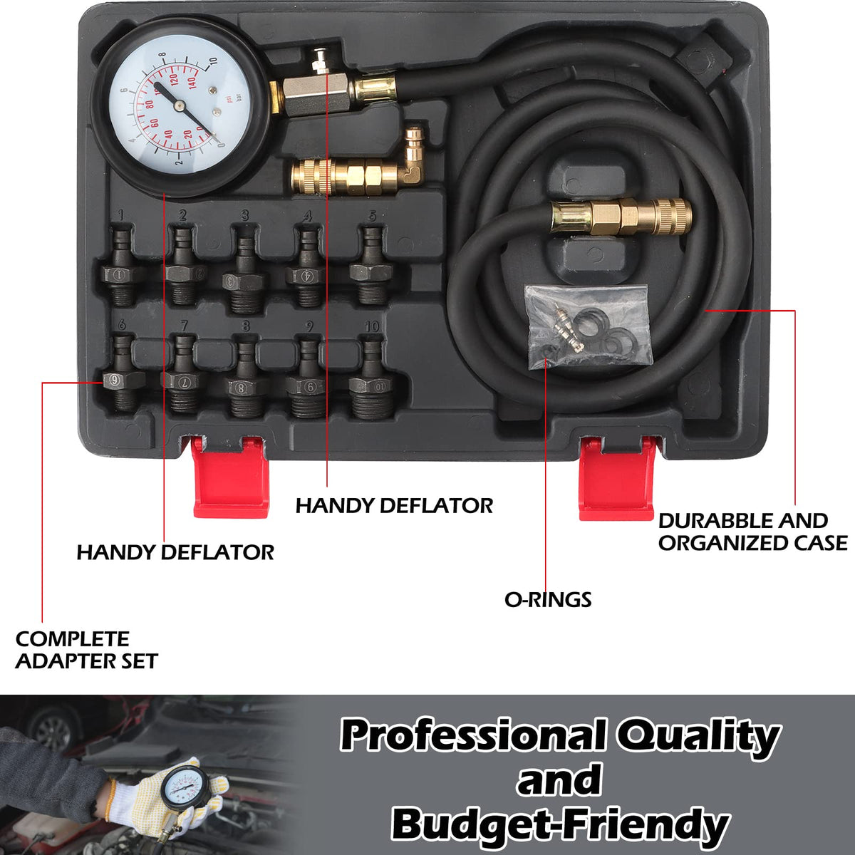 DKwoeshg high-pressure hose detail demonstrating flexible durable reach
