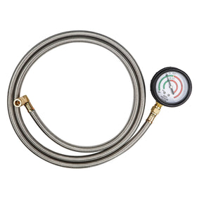 DKwoeshg high-temp stainless braided hose detail resisting heat for safe testing