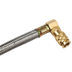 DKwoeshg tester connected to truck exhaust manifold for quick problem detection