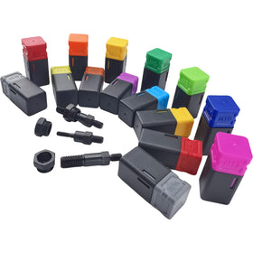 DKwoeshg assortment of 170 rivet nuts laid out to show coverage of common metric and SAE sizes