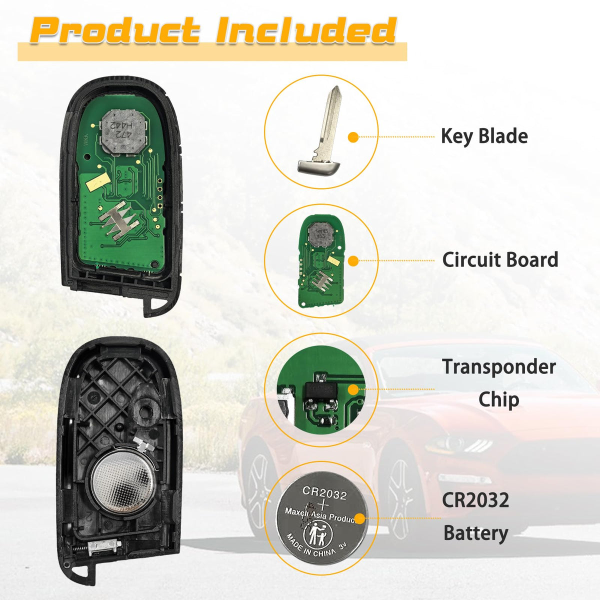 DLGHPO key fob held in hand to show scale, compact for comfortable carry