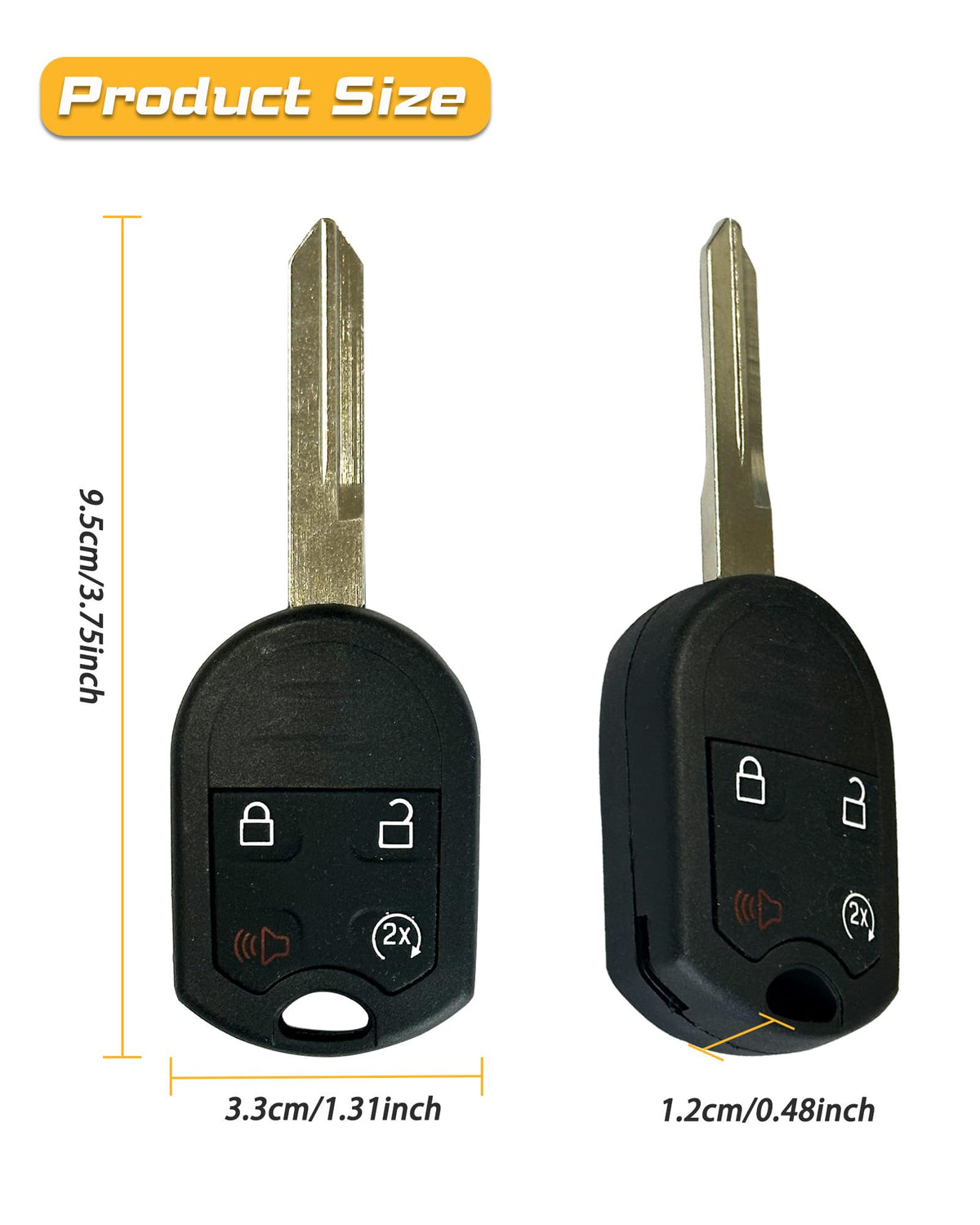 DLGHPO key fobs packaged as a pair ready for locksmith programming