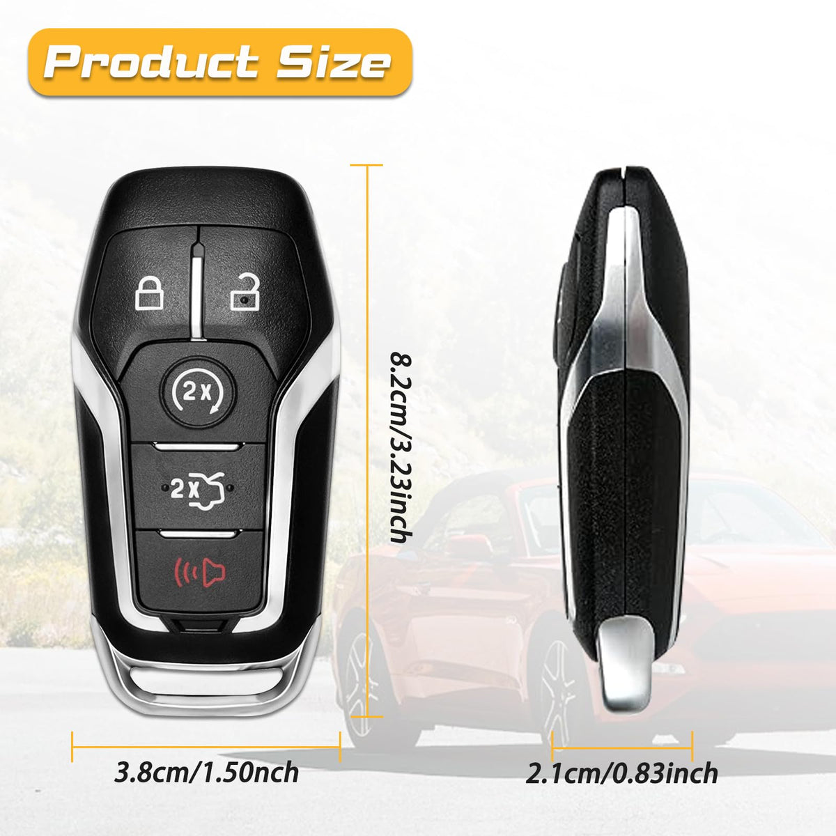 DLGHPO placed on car console showing use, restores keyless entry benefit
