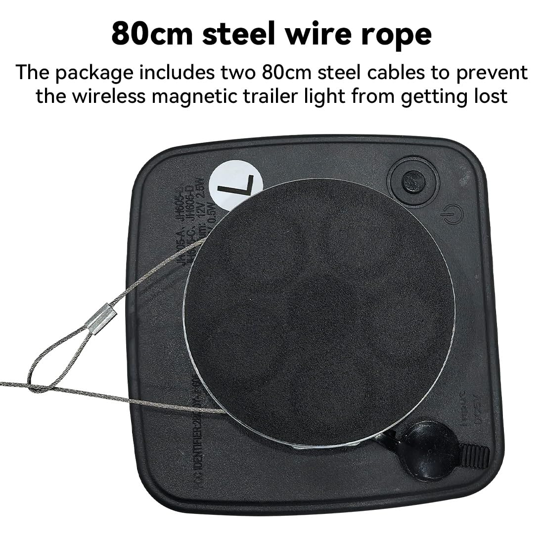 DLITROV lamp with charging cable emphasizing fast 2.5-hour recharge convenience