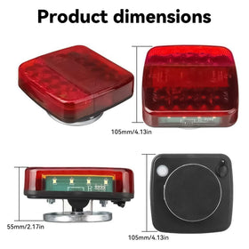 DLITROV on an RV at night illustrating synchronized lights and safer nighttime towing