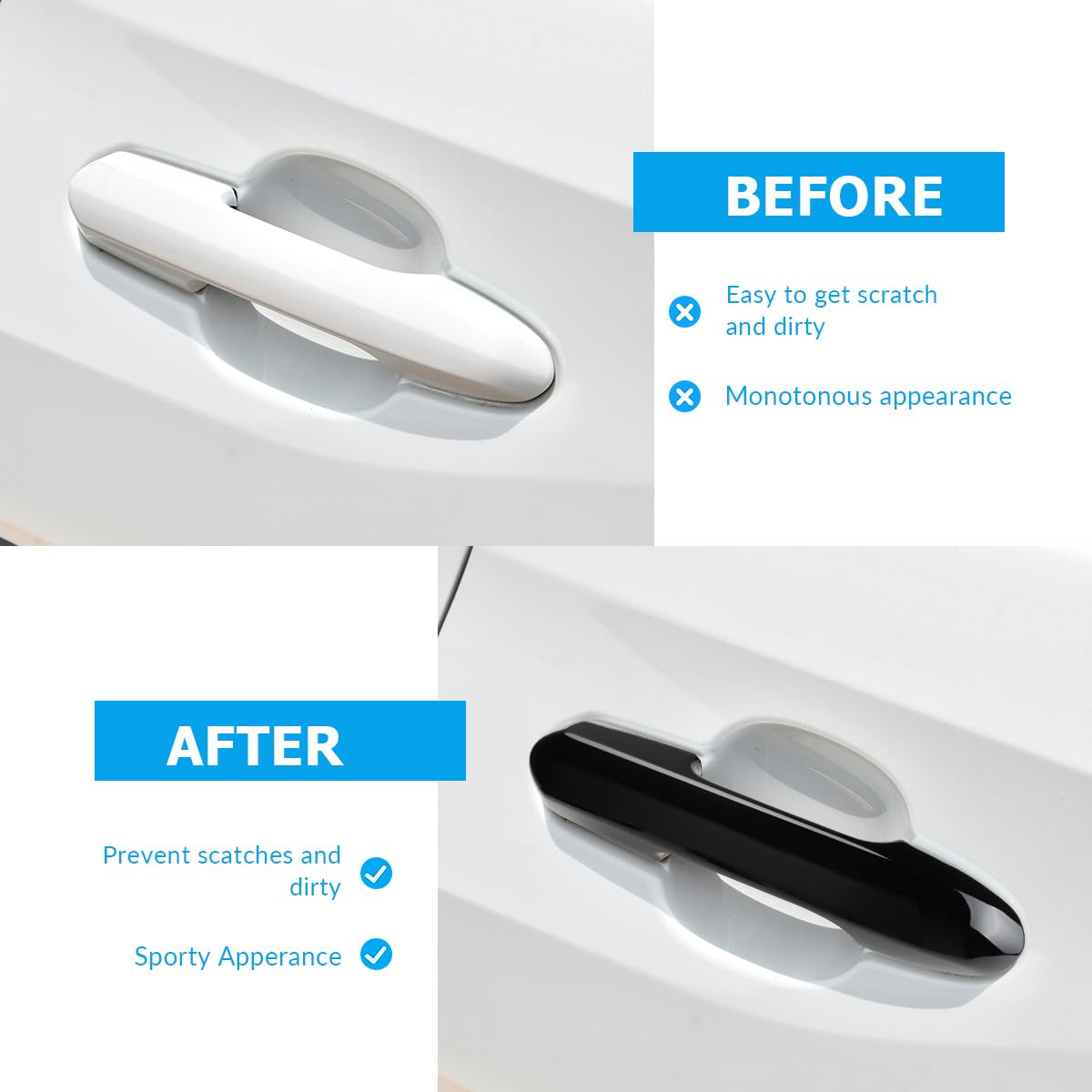 DLOVEG close-up of ABS texture and glossy finish for scratch protection