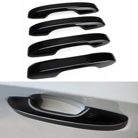 DLOVEG front packaging showing four gloss black handle covers and benefits