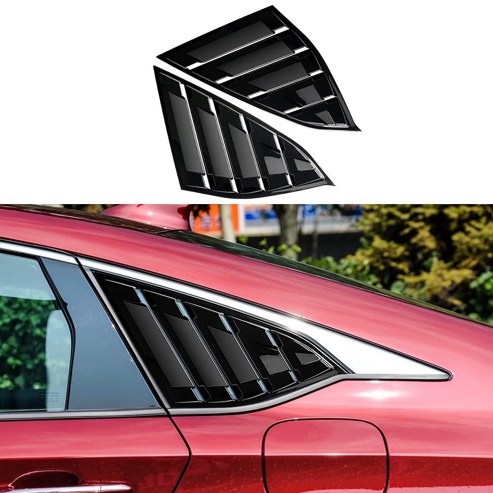 DLOVEG rear side louver installed on Accord rear window showing sporty look