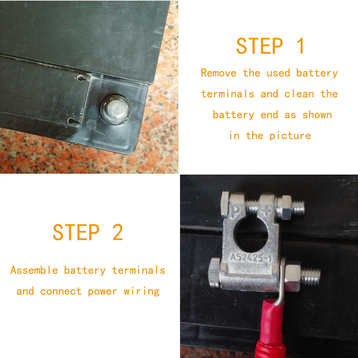 DLronwey terminal with anti-corrosion gasket protecting contact surfaces