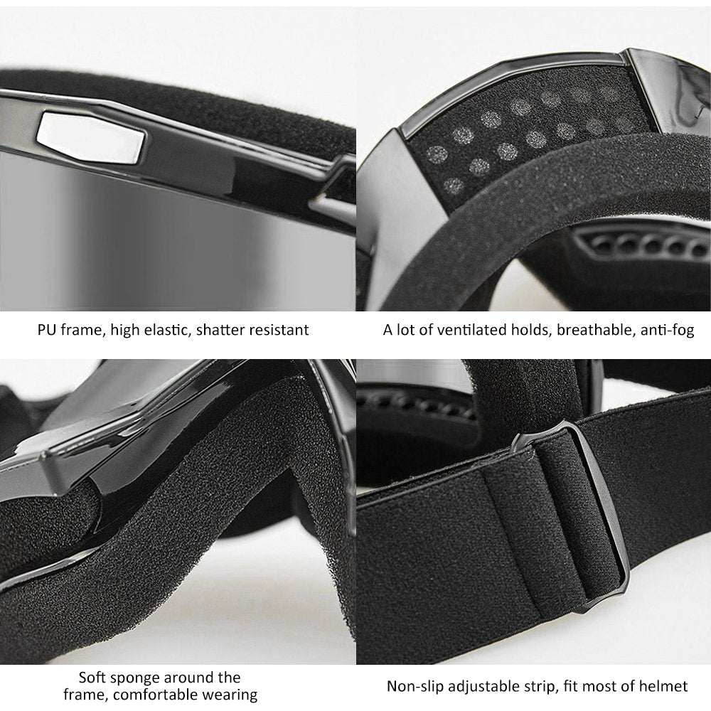 Dmeixs goggles internal space with glasses showing compatibility with corrective lenses