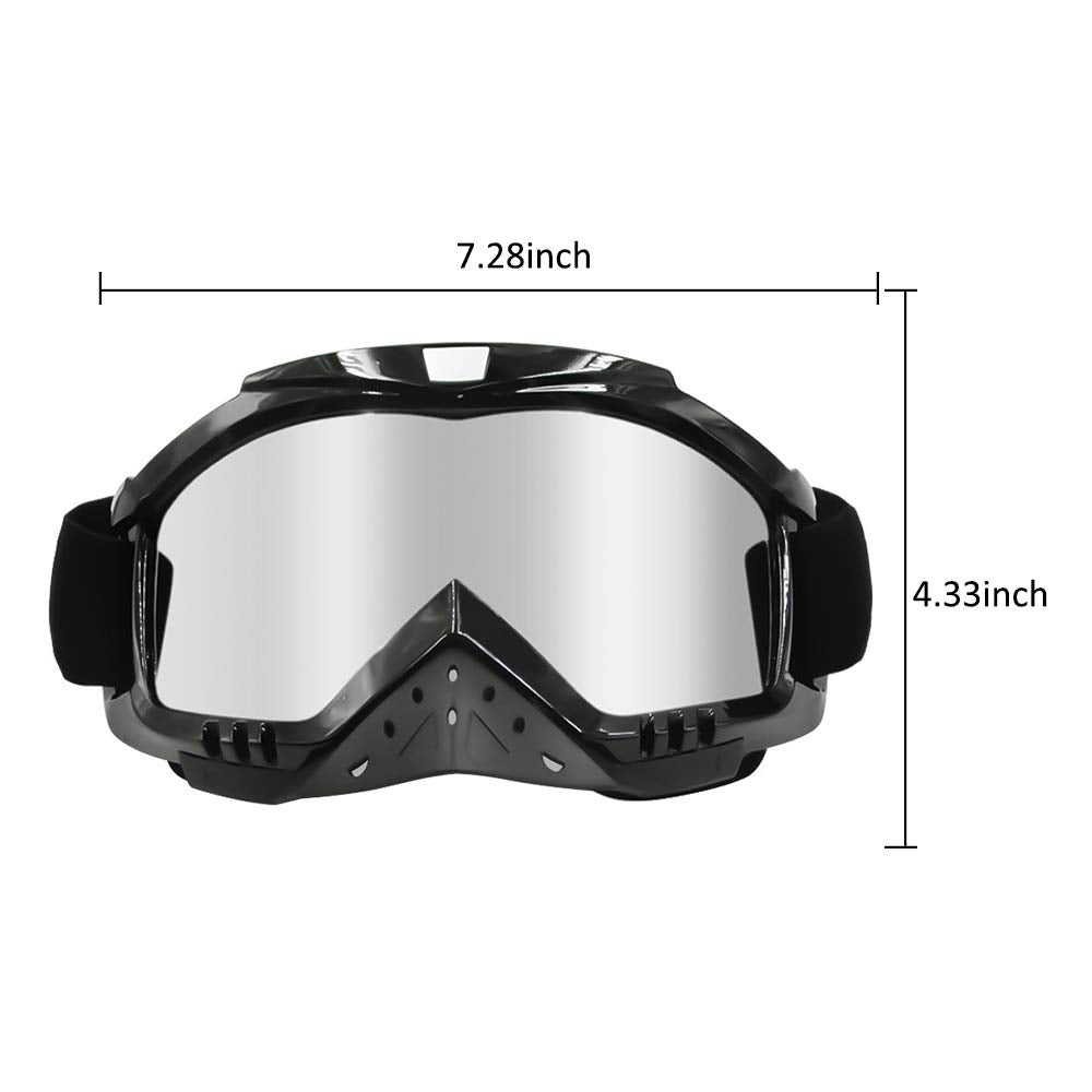 Dmeixs goggles held in hand for size comparison showing scale and fit