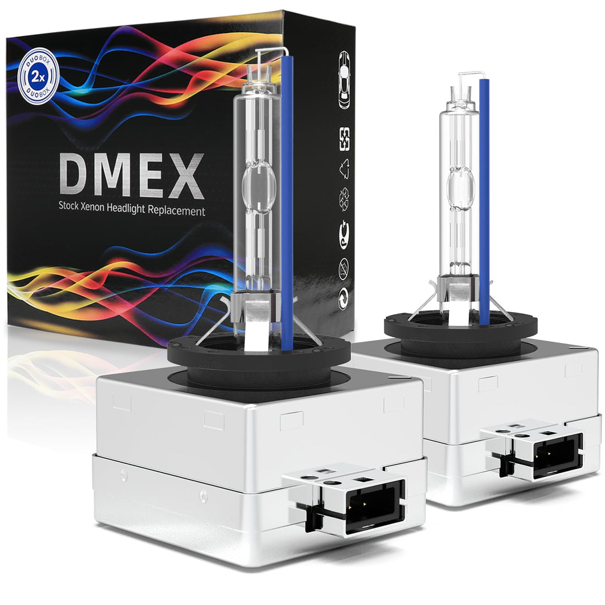 DMEX D1S front view showing bulb shape and connector for easy replacement