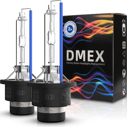 DMEX front packaging showing D2S 8000K bulbs and pack details for easy identification