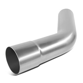 DNA MOTORING front view of 45° bend pipe showing shape and fit benefits