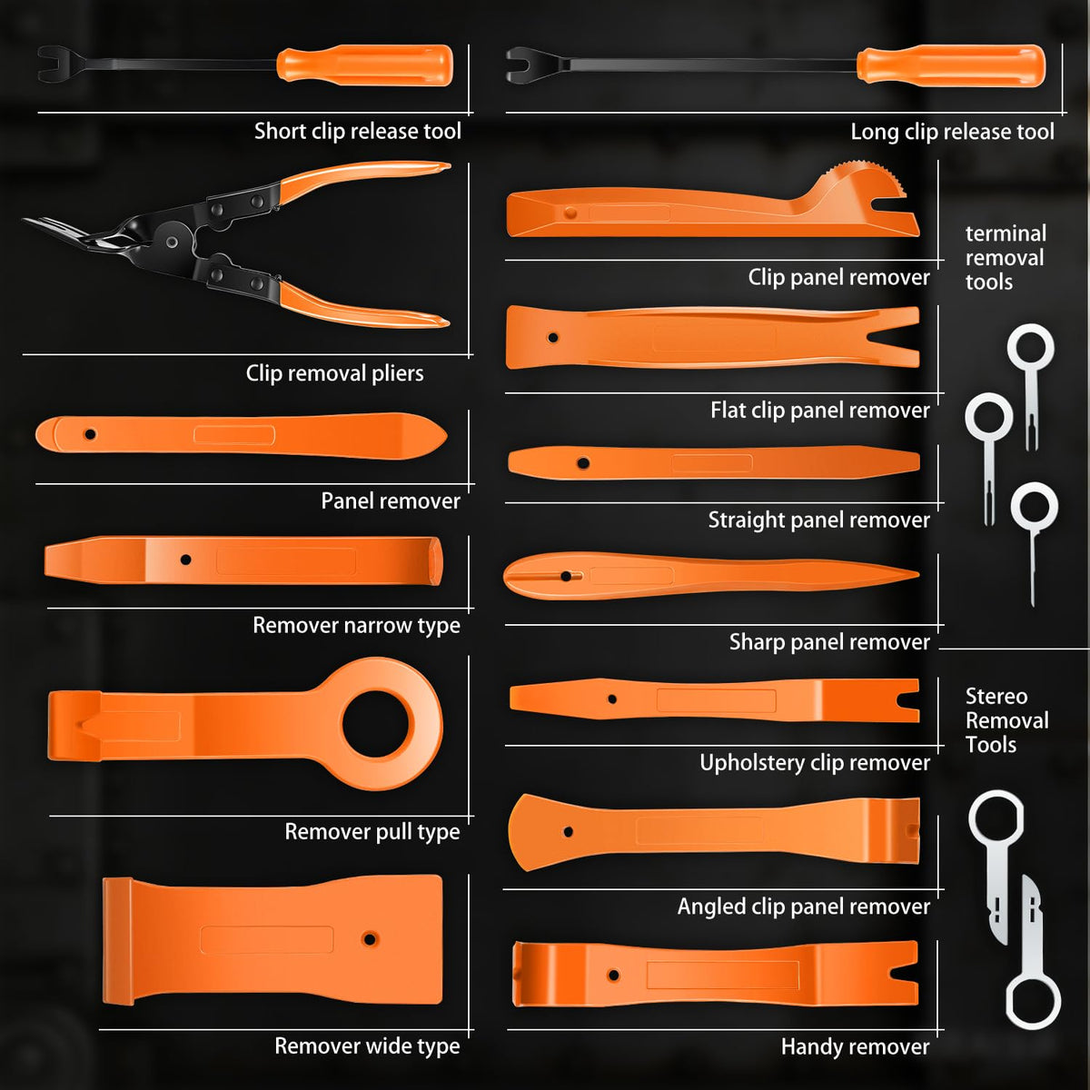 DNA MOToring trim clip plier detail demonstrating secure clip removal and reduced damage