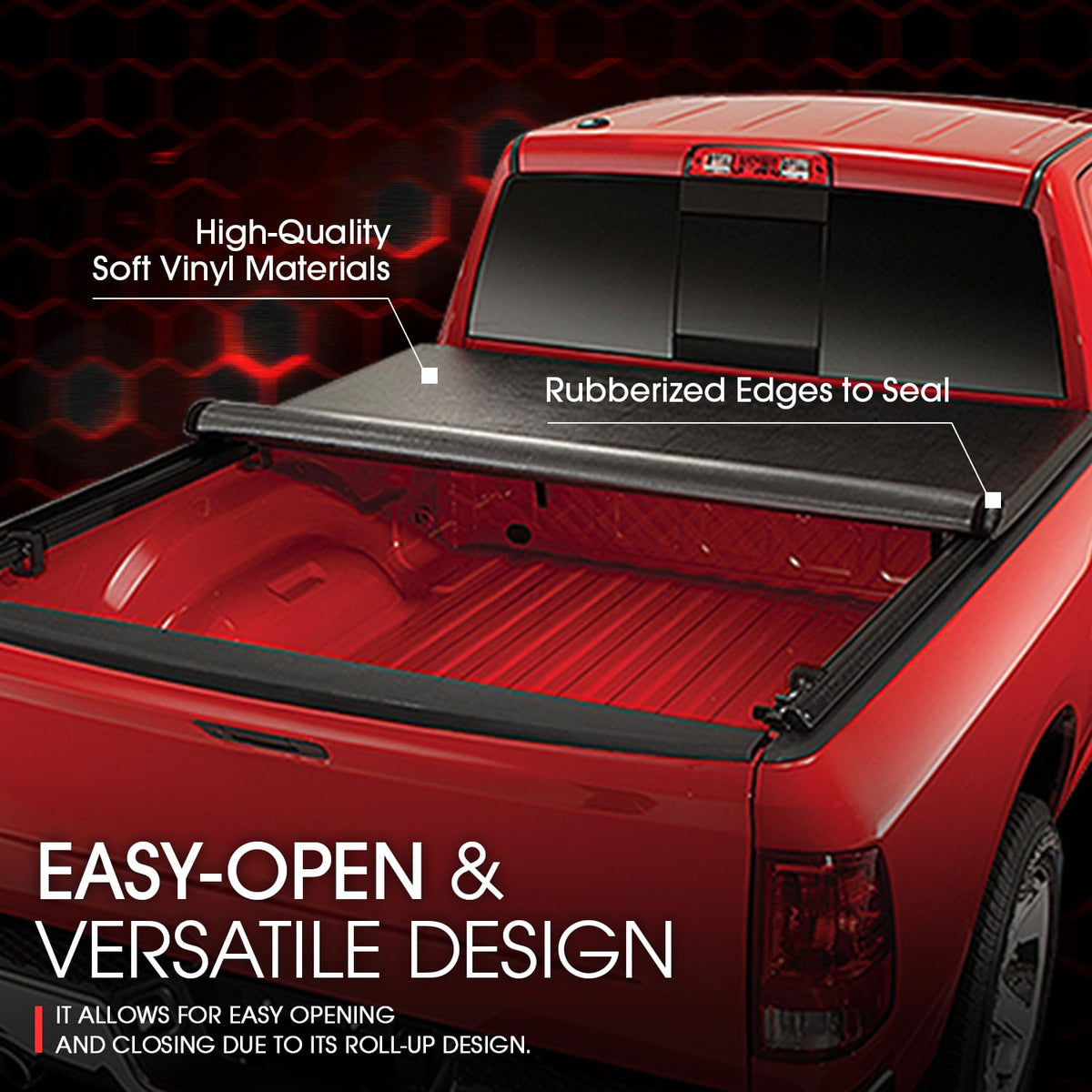DNA MOTORING close-up of coated vinyl texture showing durable scratch resistance