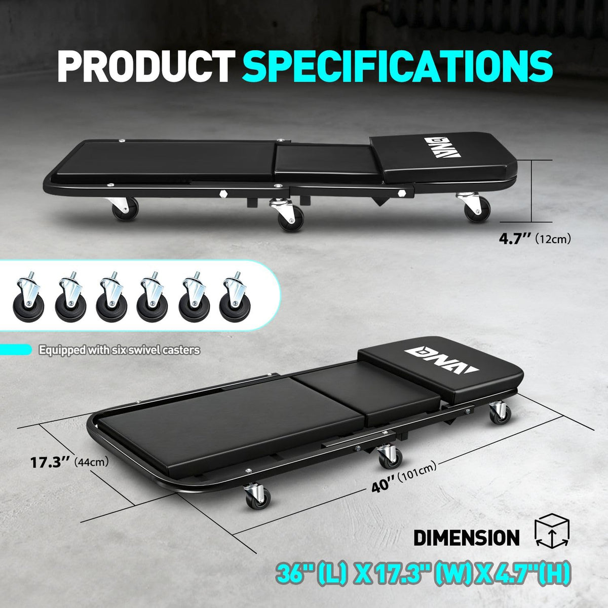DNA MOTORING close-up padded cushion for comfortable support
