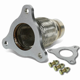 DNA MOTORING CNC flange detail highlighting TIG weld strength benefit