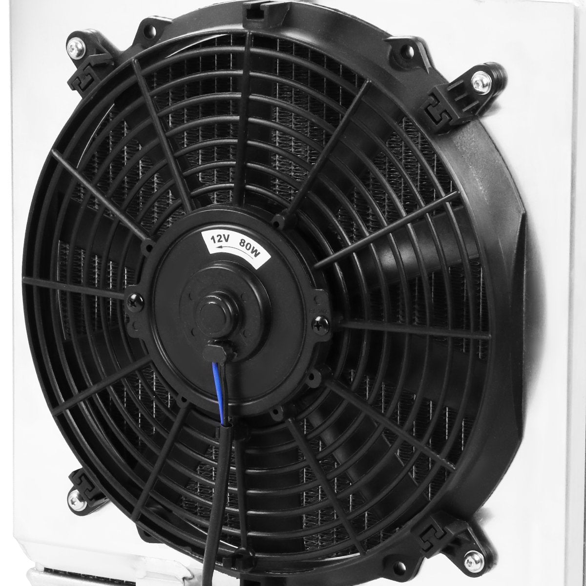 DNA MOTORING aluminum core close-up highlighting fin density and faster heat dissipation