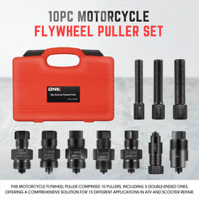 DNA MOTORING double-ended puller detail illustrating dual-size versatility for varied jobs