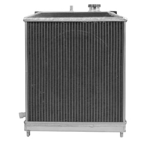 DNA MOTORING fan shroud mounted with low-profile 12V fan for targeted airflow and performance