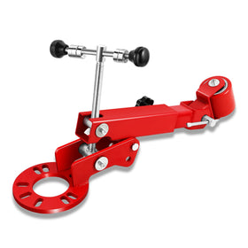 DNA MOTORING front view of fender roller showing sturdy frame and benefit of stability