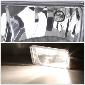DNA MOTORING fog light front profile highlighting fitment contours for accurate replaceability