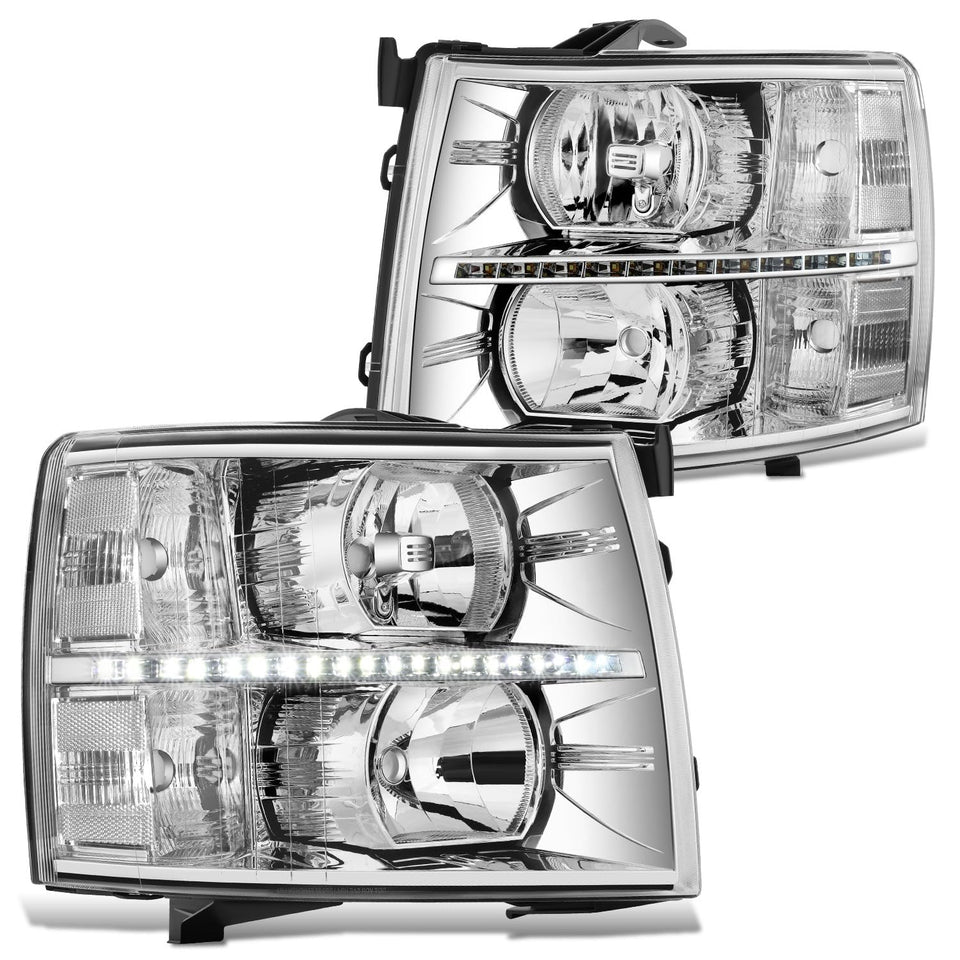 DNA MOTORING front assembly chrome clear showing modern styling and improved visibility