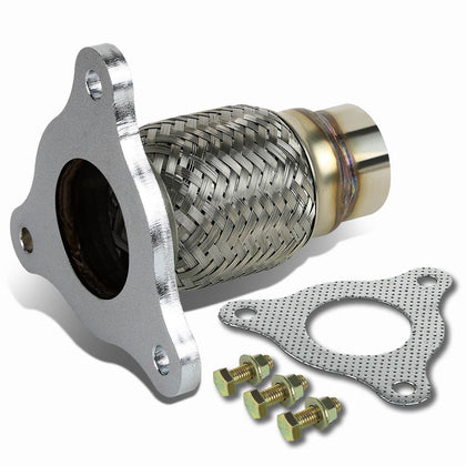 DNA MOTORING front flanged connector showing bolt pattern and fit benefit