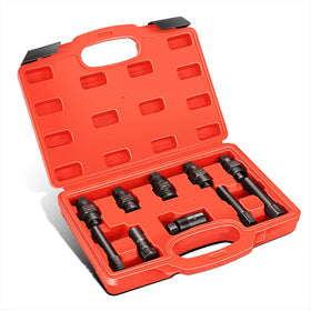 DNA MOTORING front packaging of red 10pc puller set showing organized storage — easy transport