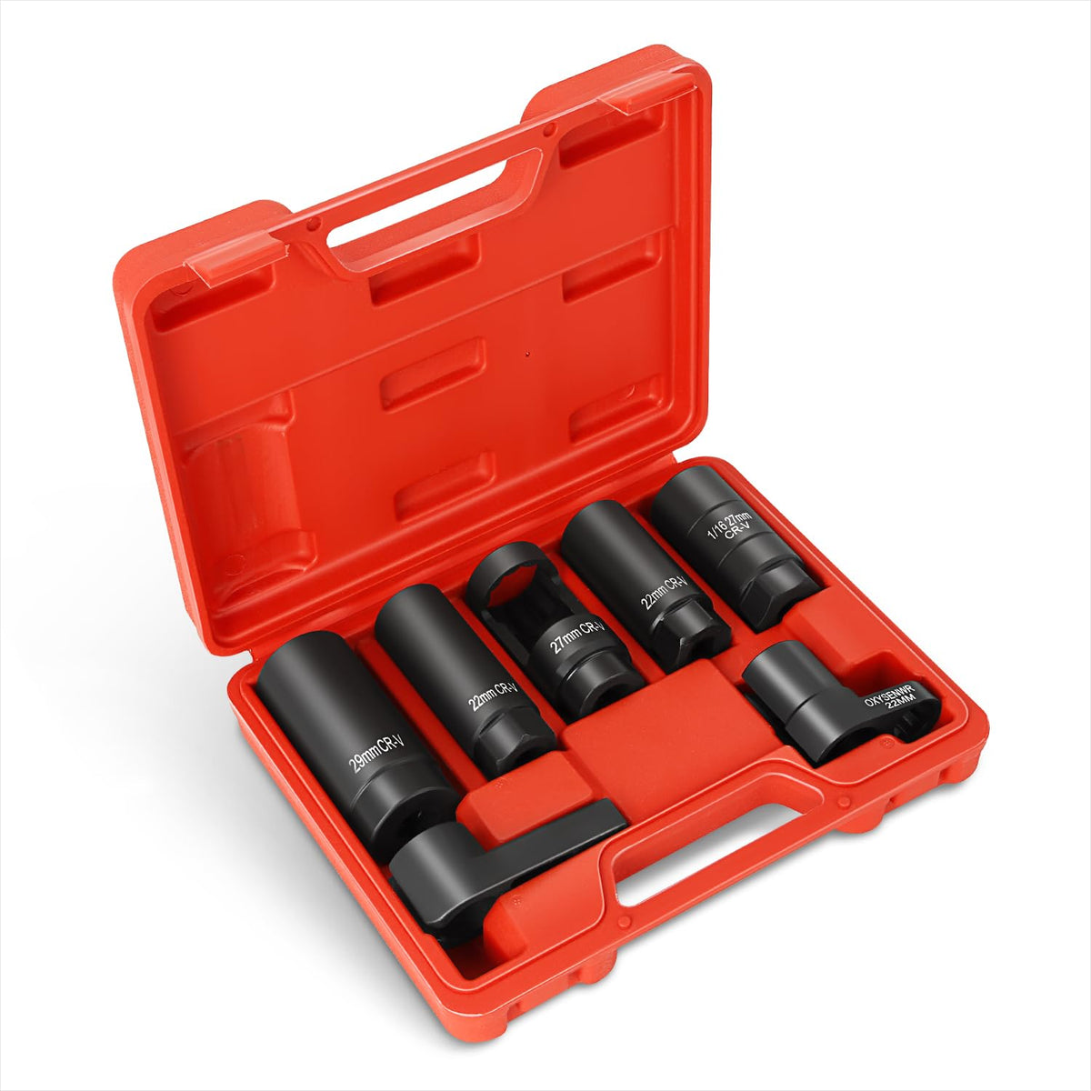 DNA MOTORING front packaging showing the complete 7-piece socket kit and compact case