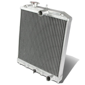 DNA MOTORING front view radiator showing full dual-core build and fitment benefit