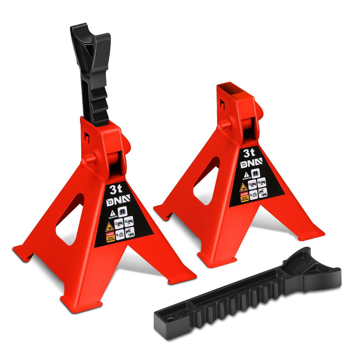 DNA MOTORING front view of pair showing sturdy stance and capacity benefit