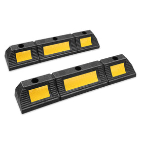 DNA MOTORING front view parking stopper showing profile and stopping benefit