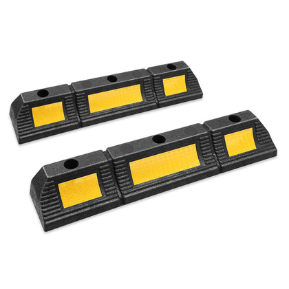 DNA MOTORING front view parking stopper showing profile and stopping benefit