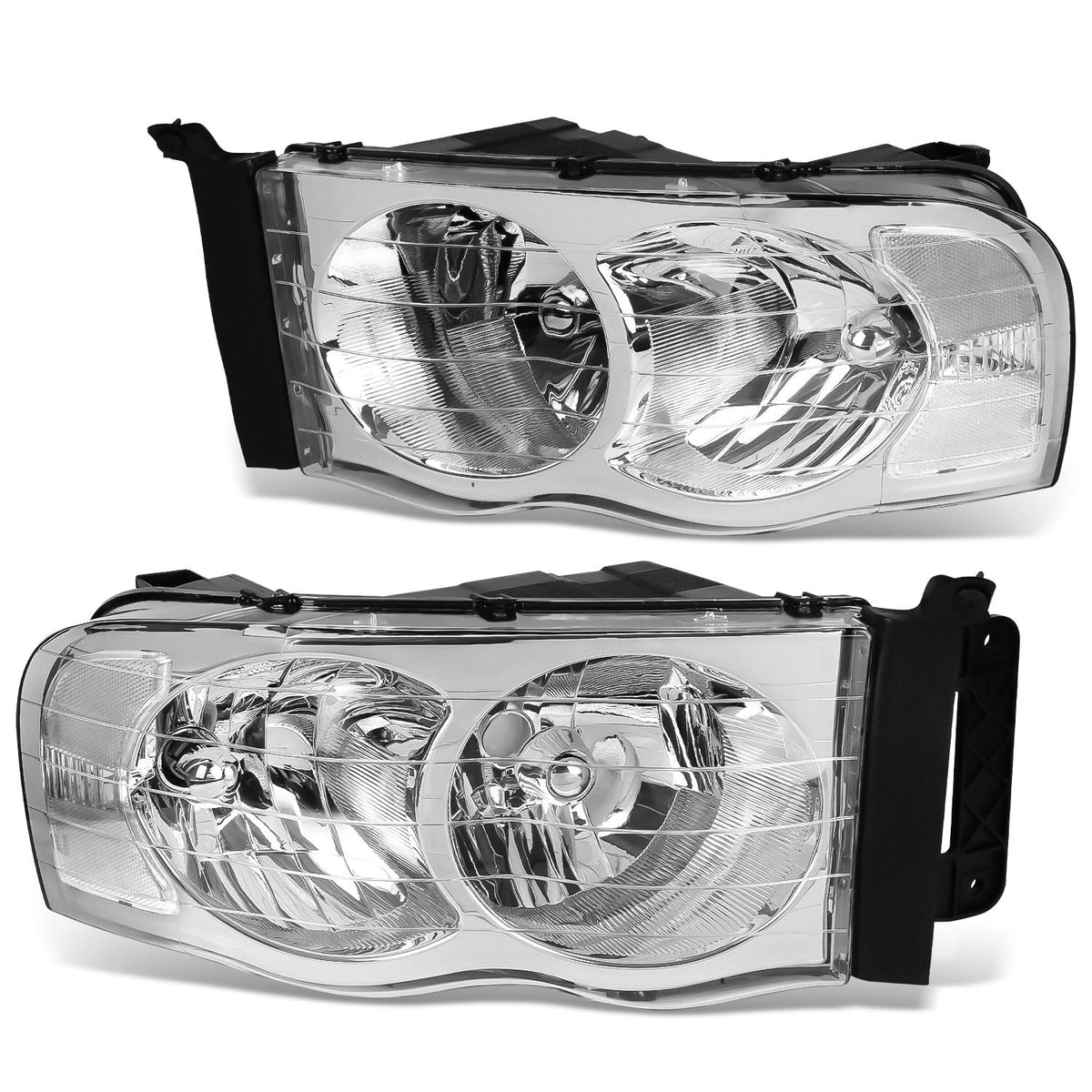 DNA MOTORING front view showing chrome housing and clear corner for refreshed appearance