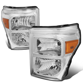 DNA MOTORING front view headlights showing chrome finish and road presence