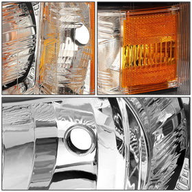 DNA MOTORING installed headlights on Silverado at night showing improved road visibility
