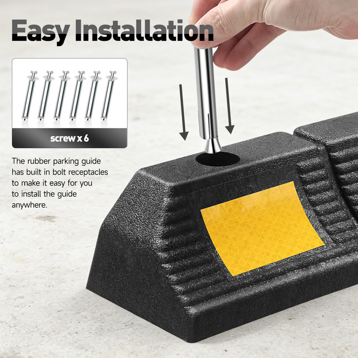 DNA MOTORING installed in garage with car illustrating protected bumper