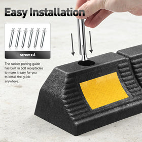 DNA MOTORING installed in garage with car illustrating protected bumper