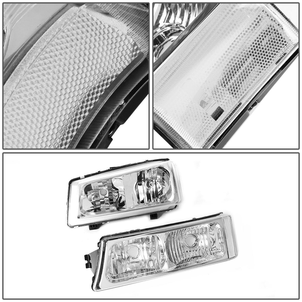 DNA MOTORING headlights installed on Silverado showing refreshed front-end appearance