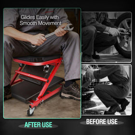DNA MOTORING lifestyle garage setting showing space-saving and versatile workshop use