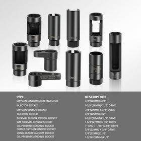 DNA MOTORING long barrel socket detail demonstrating protected reach for recessed sensors