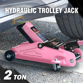 DNA Motoring low-profile jack undercarriage clearance demonstrating access to low vehicles benefit