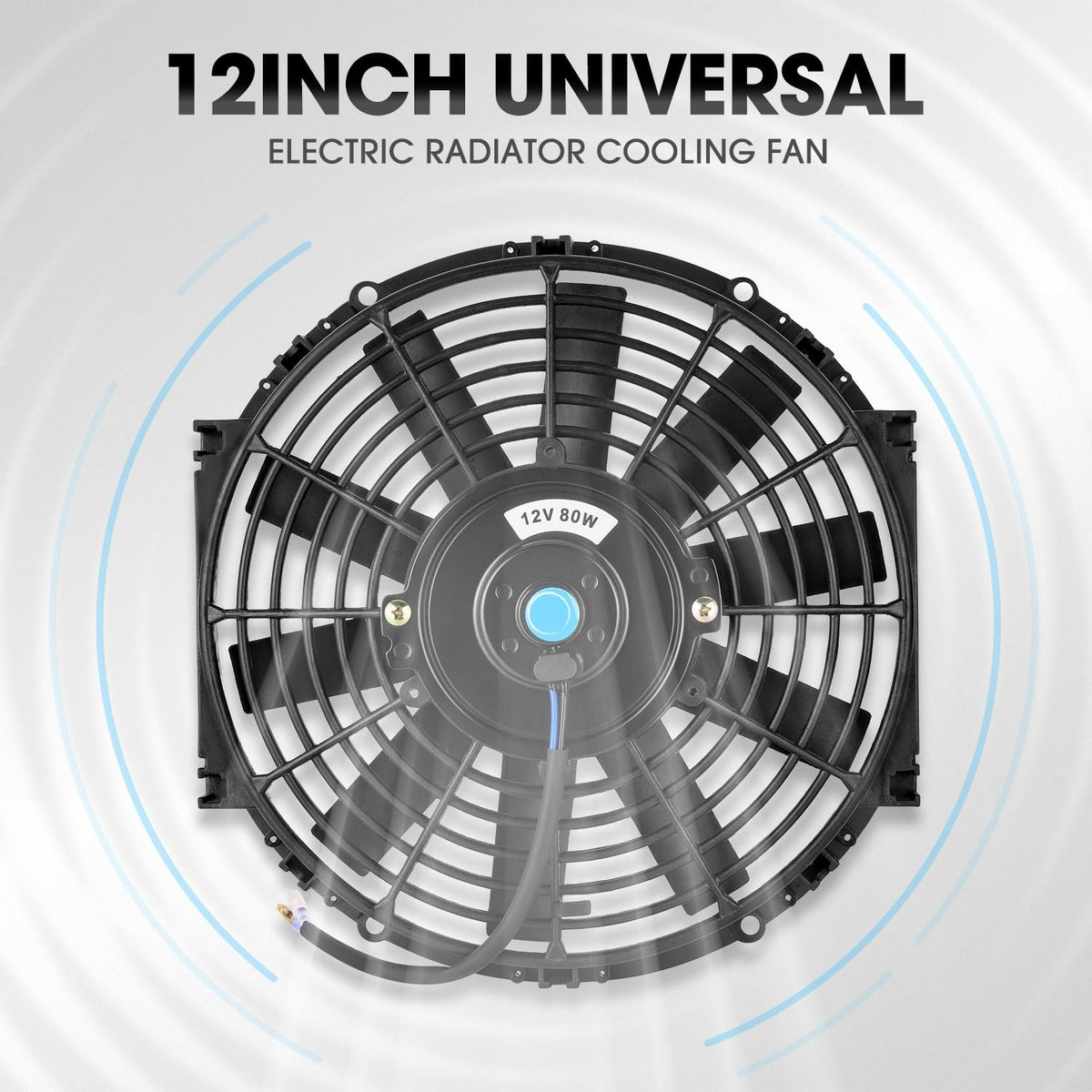 DNA MOTORING fan installed as a pull fan improving radiator airflow and cooling